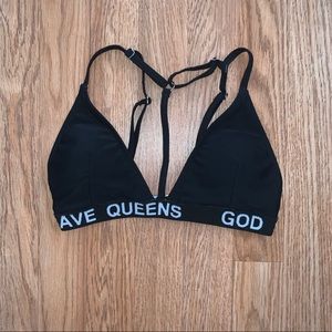 God save queens bathing suit top